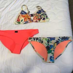 Triangl Bathing Suit with 2 Bottoms